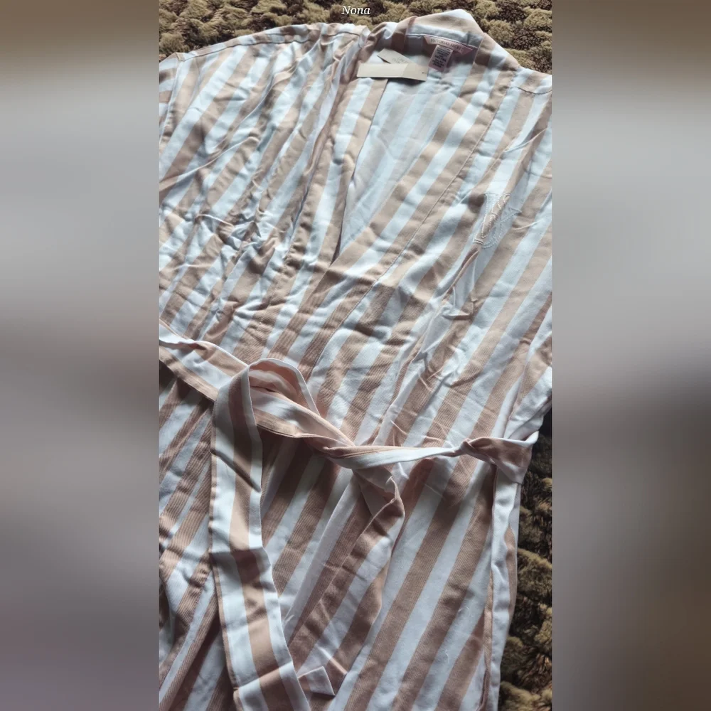 Victoria Secret Modal Cotton Long Robe Size M/L NWT - Picture 7 of 11